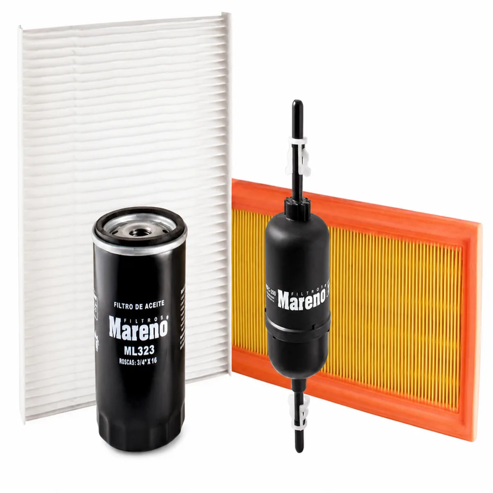 Kit de filtros (aire, aceite, habitáculo, nafta) para Ford Ecosport y Ford Ka III 1.5DRAG - MARENO