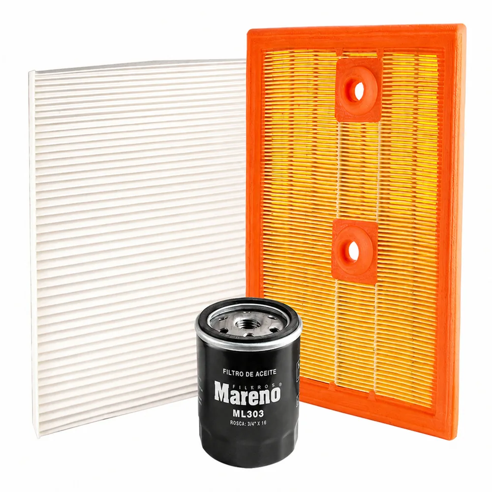 Kit de filtros (aire, aceite, habitáculo) para Volkswagen Golf VII, Volkswagen Taos, Volkswagen Tiguan y Volkswagen Polo 1.0 - MARENO