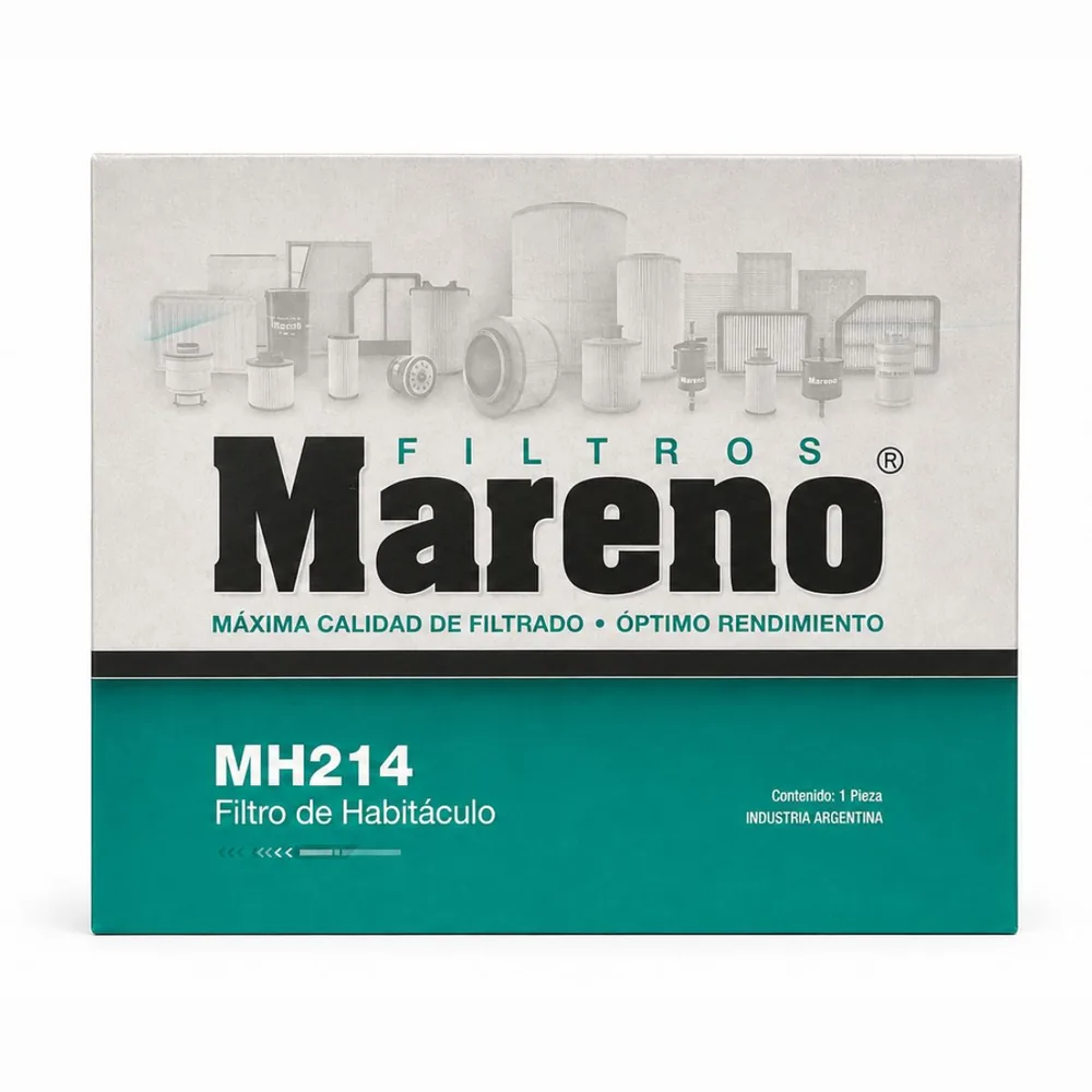 Filtro de habitáculo para Fiat Nuevo Uno, Fiat 500, Fiat Palio y Fiat Grand Siena 1.4 Fire Evo - MARENO