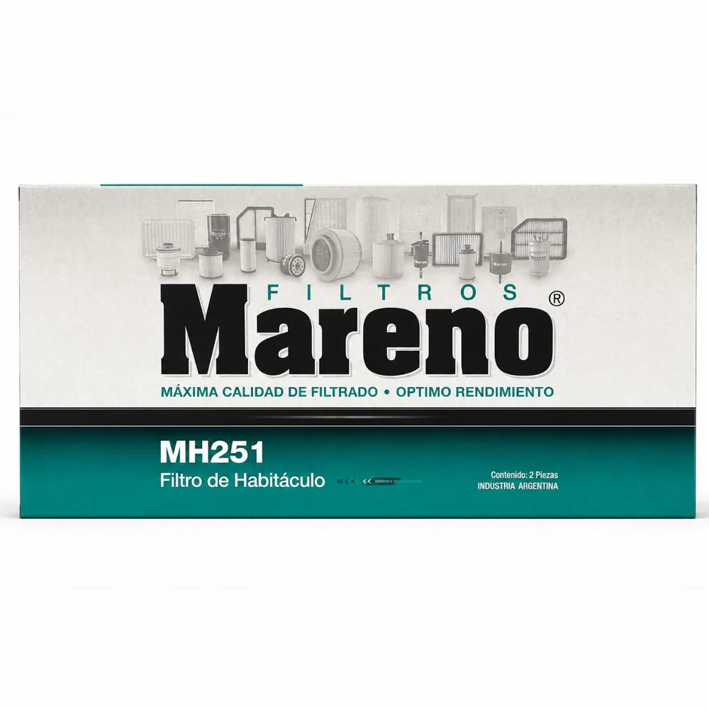 Filtro de habitáculo para Ford Fiesta, Ford Ka y Ford Courier - MARENO