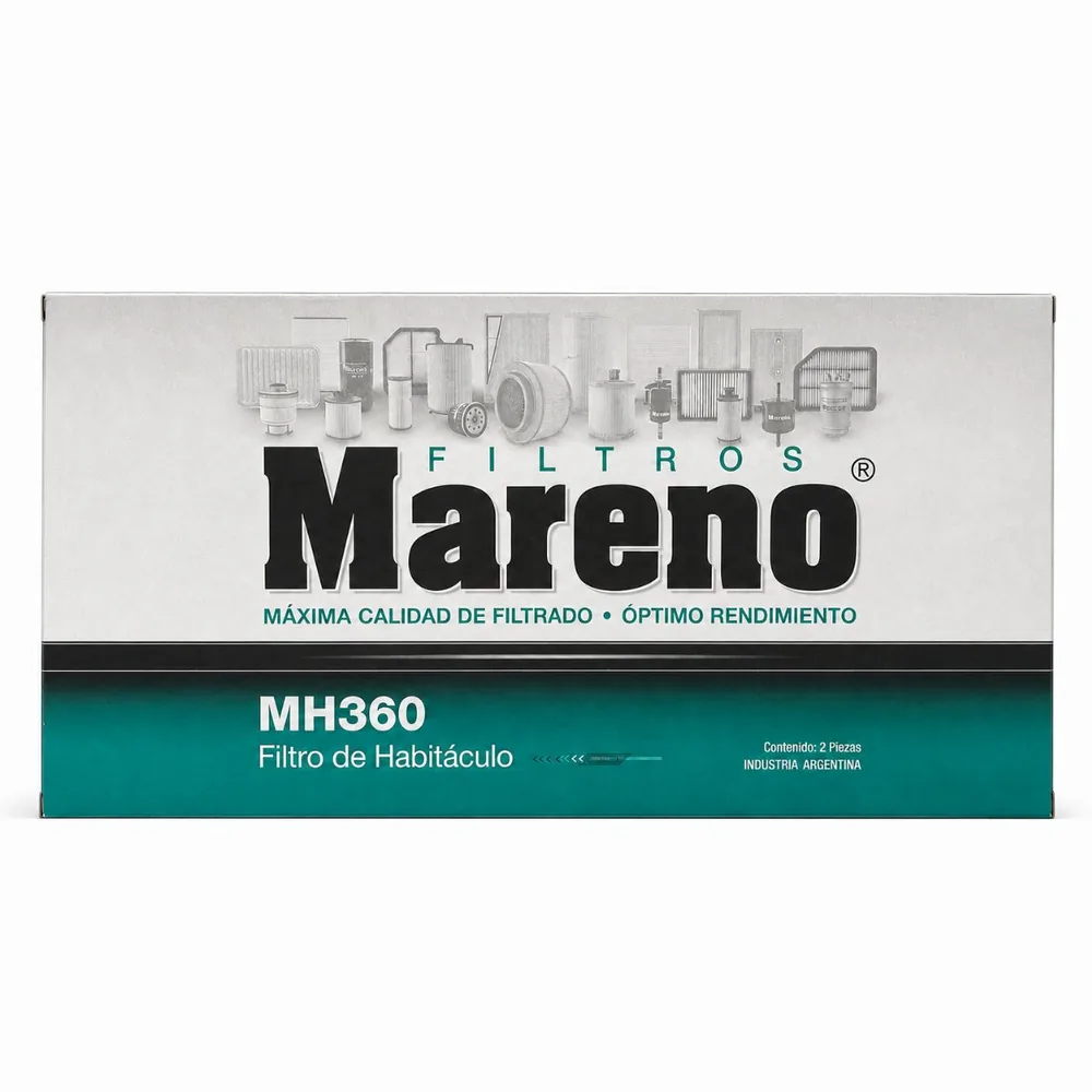 Filtro de habitáculo para Peugeot 208 1.5 1.6, Peugeot 207 1.4 HDI, Citroën C3 II 1.6 y Citroën Aircross 1.6 y 1 más - MARENO