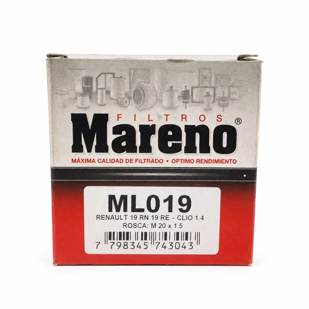 Filtro de aceite para Renault 19 1.6 1.8, Renault Clio, Renault Megane y Renault Laguna 1.6 2.0 1.9 DCI - MARENO