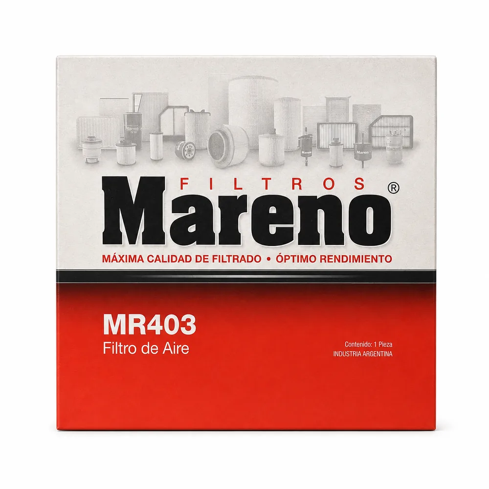 Filtro de aire para Volkswagen Suran y Volkswagen Saveiro 1.6 MSI - MARENO