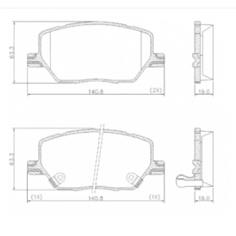 Pastillas de freno Delantera para Fiat 500 1.4 Pop Mt 1.6 16V Fire, Fiat 500 1.4 Cross At 1.6 16V Fire y Fiat Toro 1.8 16V E-Torq Evo At y 6 más - FRASLE