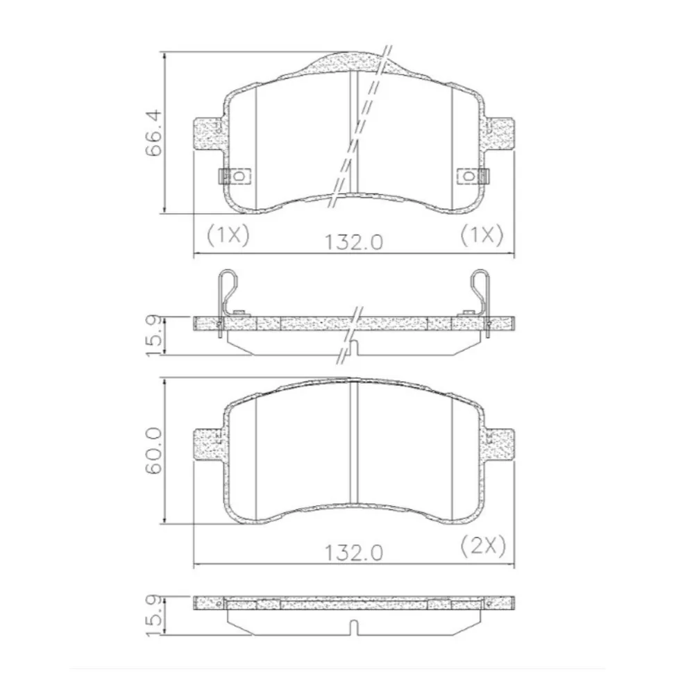 Pastillas de freno para Ford Territory 1.5L Gtdi - FRASLE