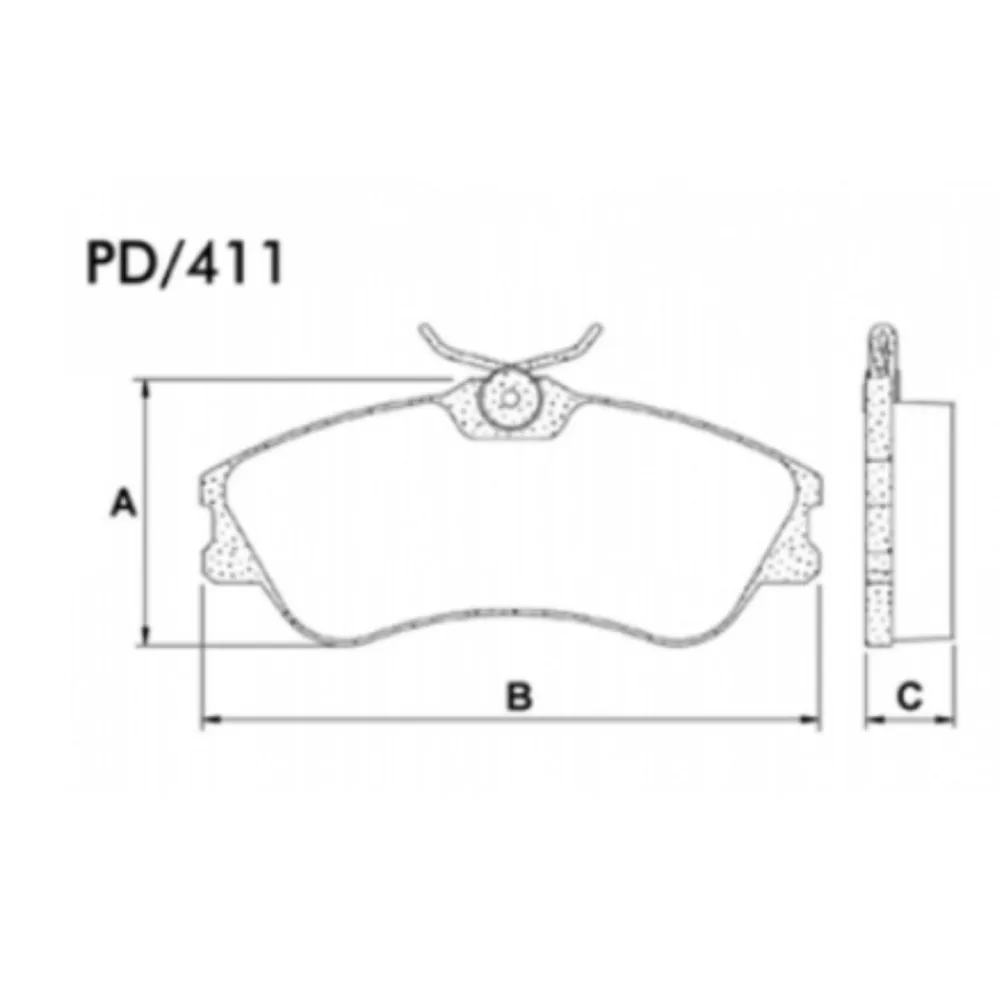 Pastillas de freno Delantera para Citroen Berlingo 1.4I/1.6 16V/1.6 Hdi Tu3/Tu5/Dv6 y Citroen Berlingo 1.8N/1.8I/1.9D/2.0 Hdi Xu/Xud/Dw10 y 6 más - FRASLE