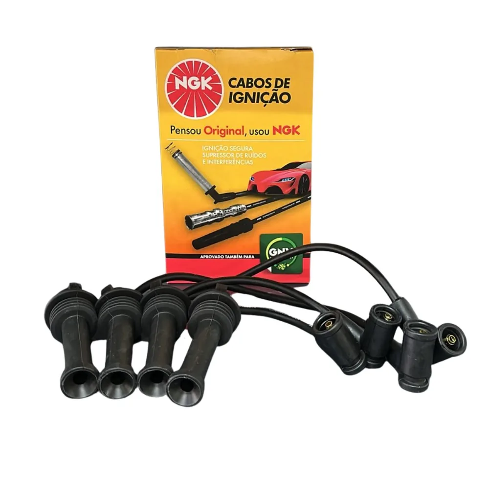 Juego de cables de bujía NGK para Ford Ecosport, Ford Fiesta, Ford Focus y Ford Ka