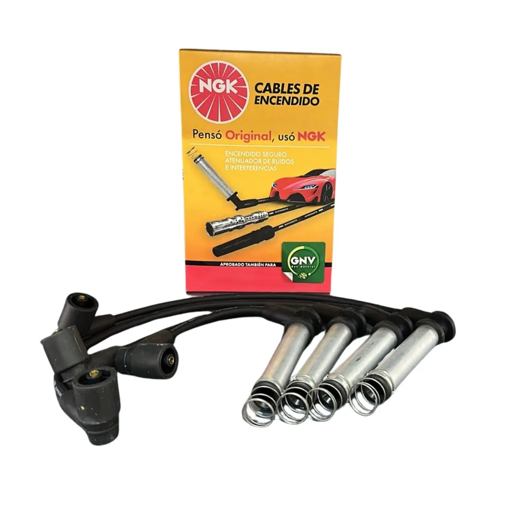 Juego de cables de bujía NGK para Chevrolet Corsa, Chevrolet Agile, Chevrolet Spin y Chevrolet Meriva (1.4 y 4 más