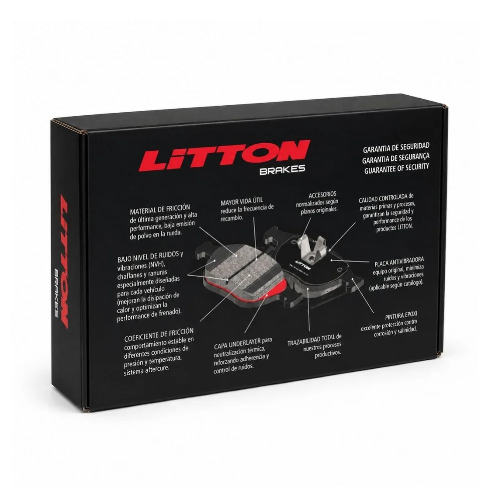 Pastilla de freno para Ford Fiesta 1.0 2010… / Ka 1.0 - 1.3 2009… -Delantera Pd/91 - LITTON