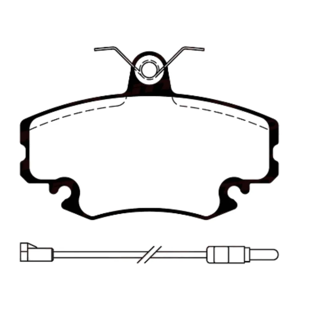 Pastillas de freno Delantera para Renault Symbol 1.5 Dci/1.6 K9K/K4M/K7M y Renault Megane 1.6/1.9/2.0 Varios K7M/K4M/F9Q/F8Q/F3R y 4 más - LITTON
