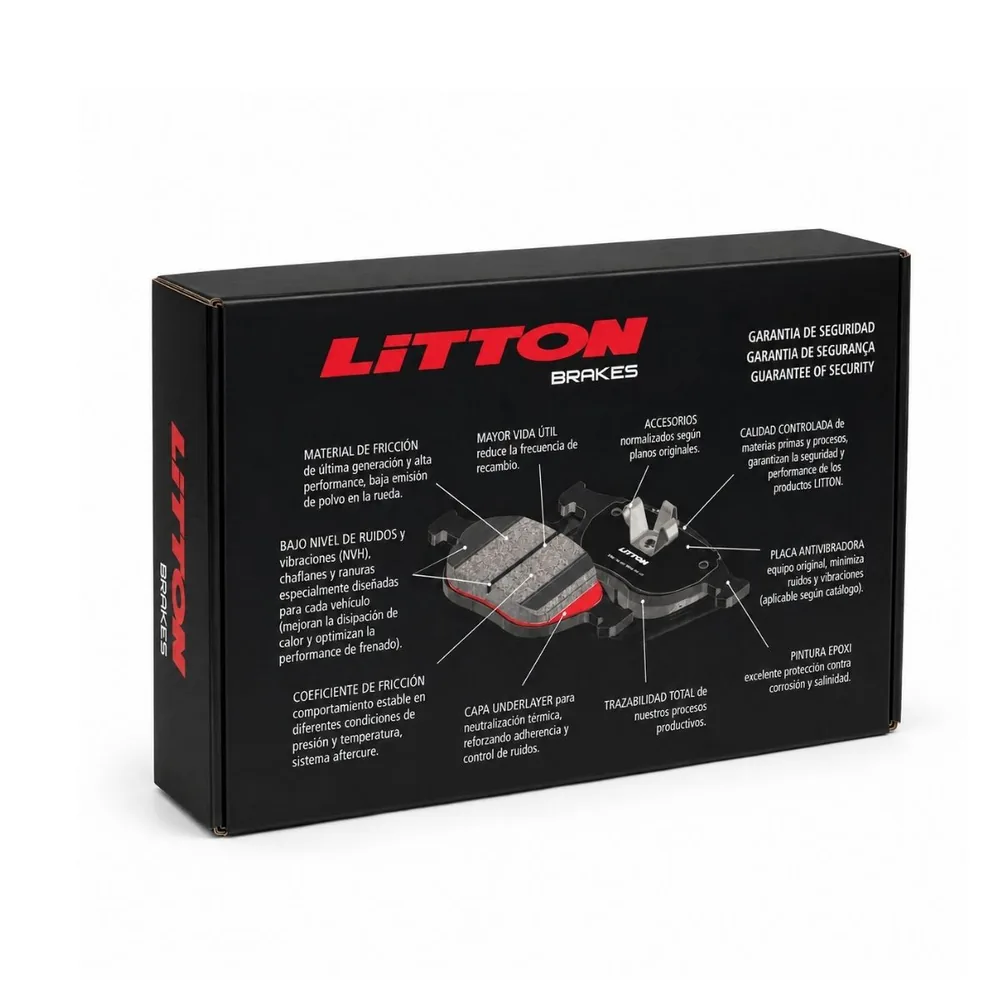 Pastillas de freno para Toyota Corolla 1.6 3Zz y Toyota Corolla 1.8 1Zz - LITTON