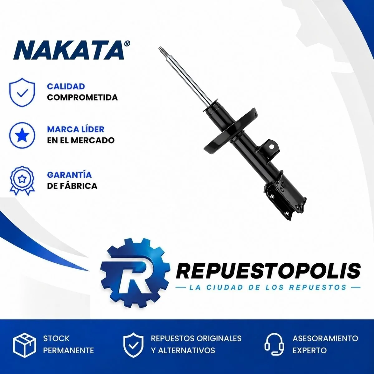 Amortiguador para Chevrolet Onix, Chevrolet Sonic y Chevrolet Prisma - NAKATA
