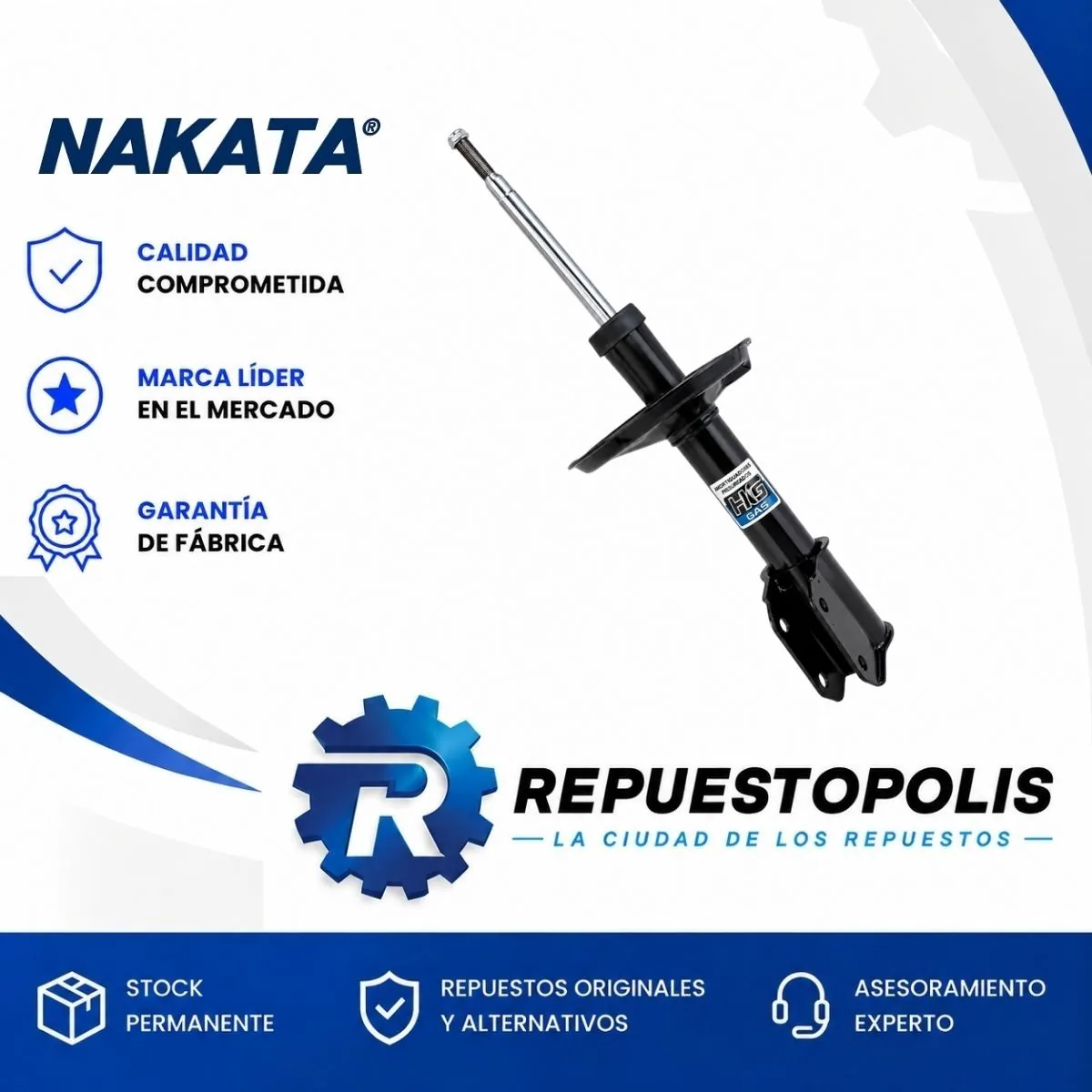 Amortiguador Delantero para Renault Clio - NAKATA