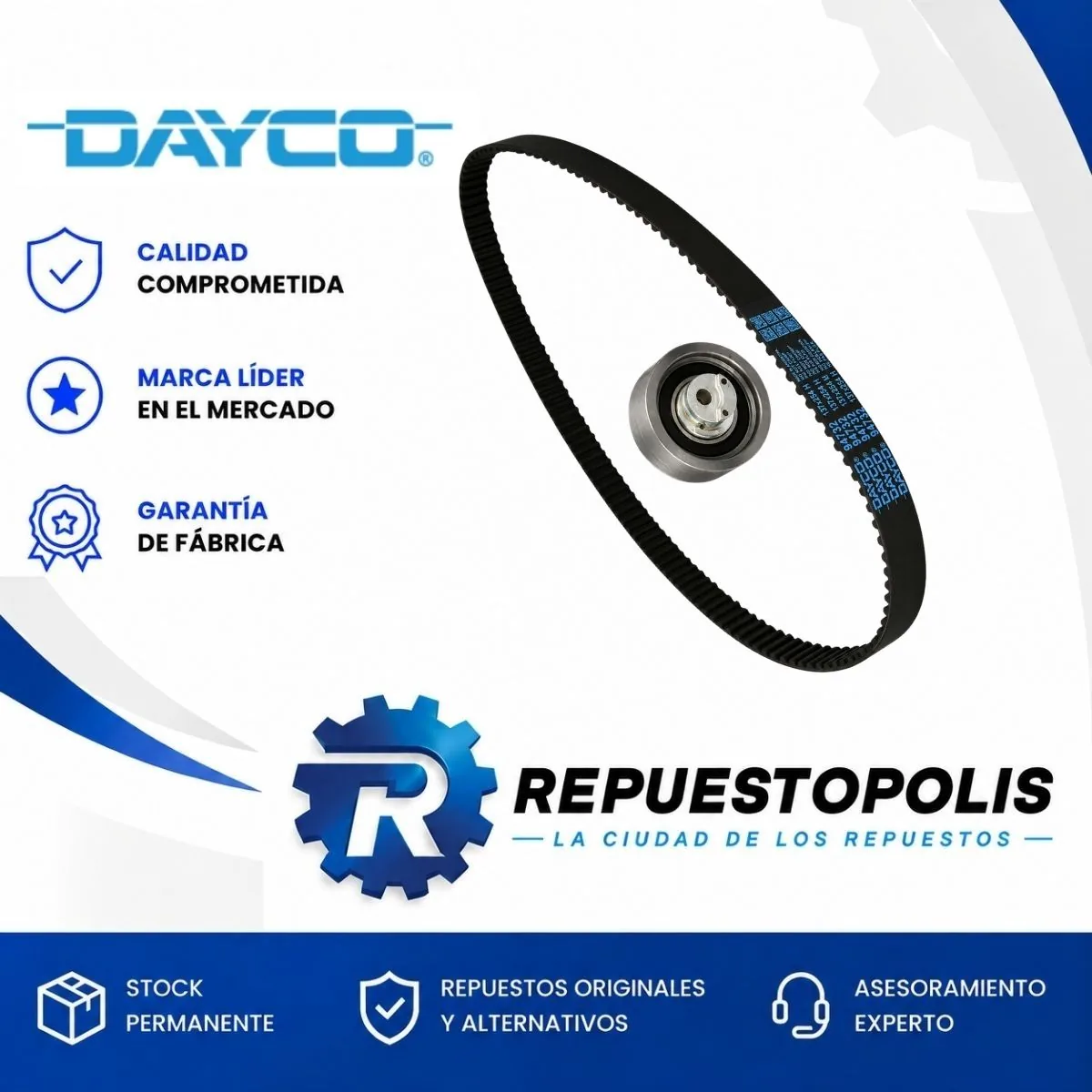 Kit de Distribución para Volkswagen Gol, Polo y Saveiro 1.9 Diesel - DAYCO