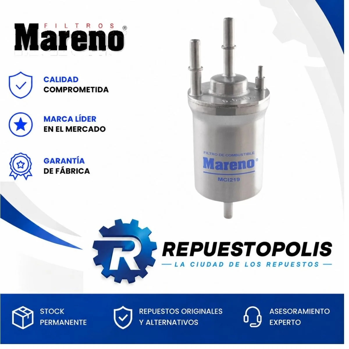 Filtro de nafta para Volkswagen Vento 2.0 TFSI 2008 1.4 TFSI 2014 y Scirocco - MARENO