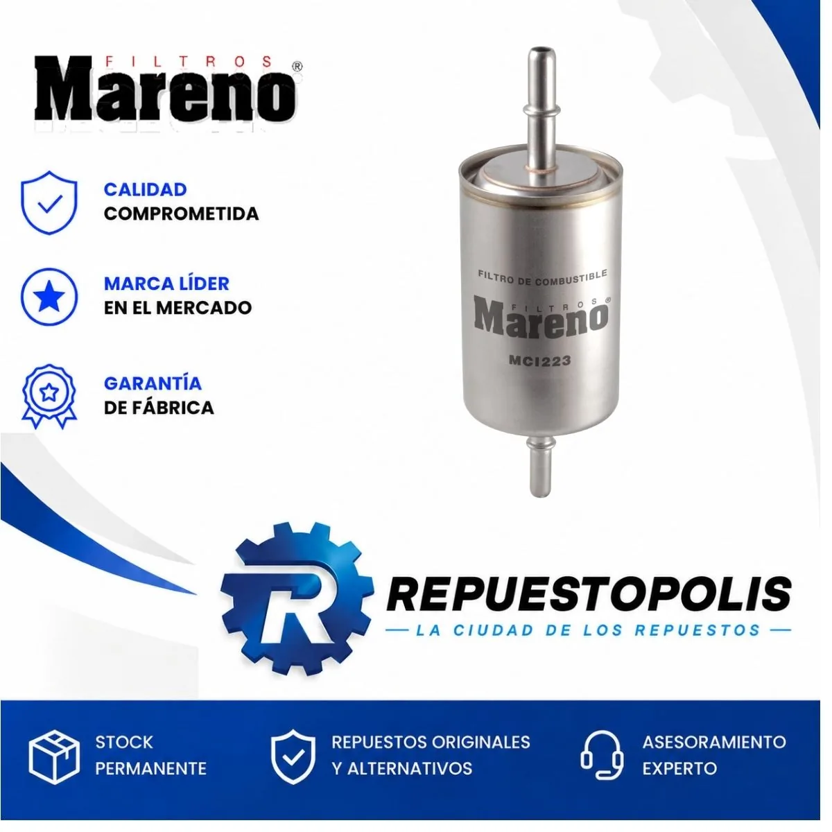 Filtro de nafta para Ford Territory 1.8 Ecoboost Turbo 2023 - MARENO