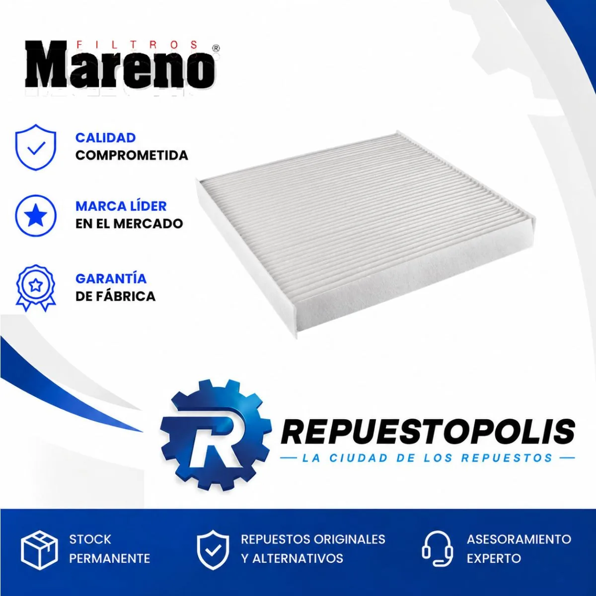 Filtro de habitáculo para Ford Ranger 3.2 TDCI 2012 - MARENO