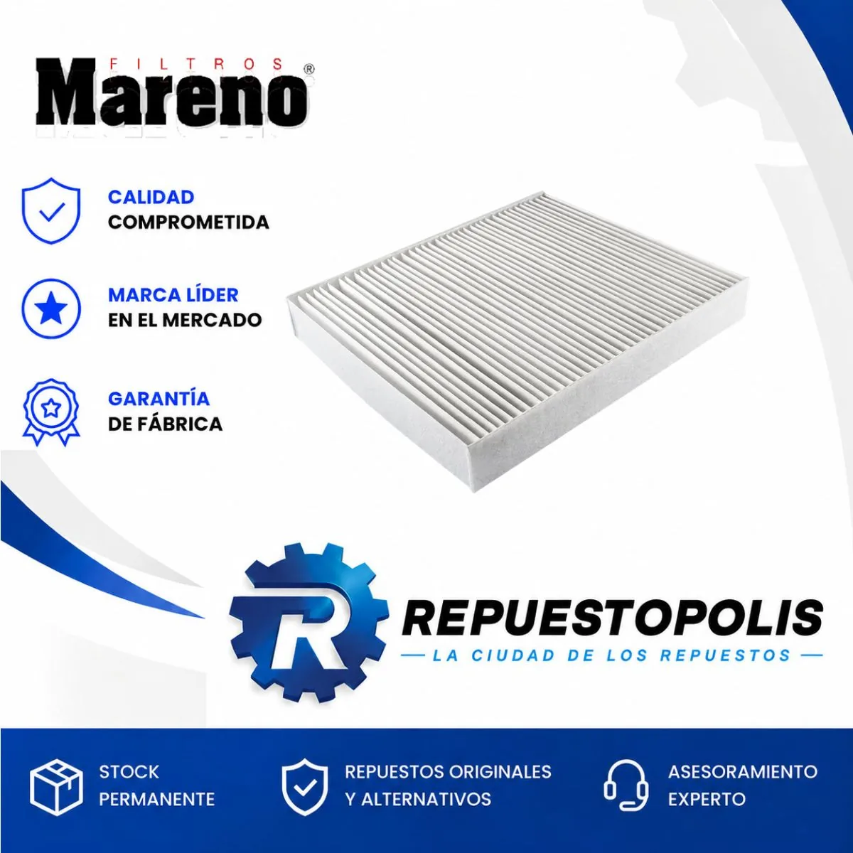 Filtro de habitáculo para Chevrolet Sonic, Chevrolet Prisma, Chevrolet Onix y Chevrolet Cobalt y 4 más - MARENO