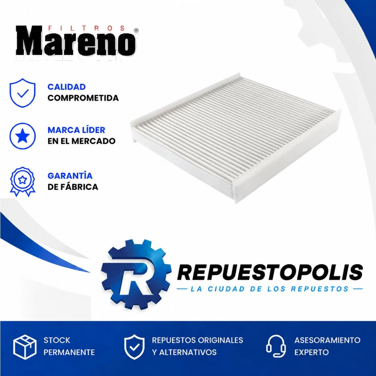 Filtro de habitáculo para Renault Logan II 1.6 - MARENO