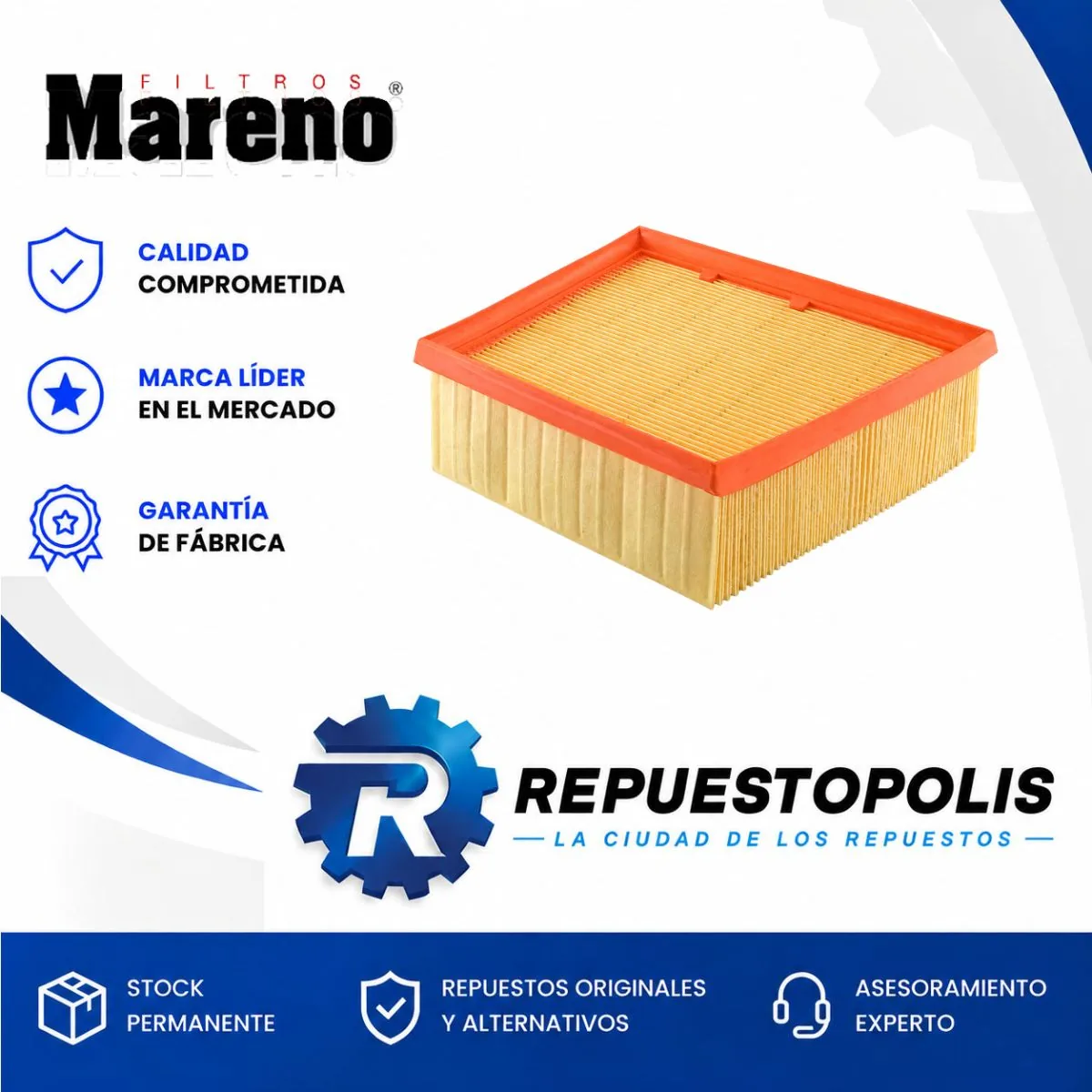 Filtro de aire para Ford Ecosport Kinetic 1.5 Dragon - MARENO