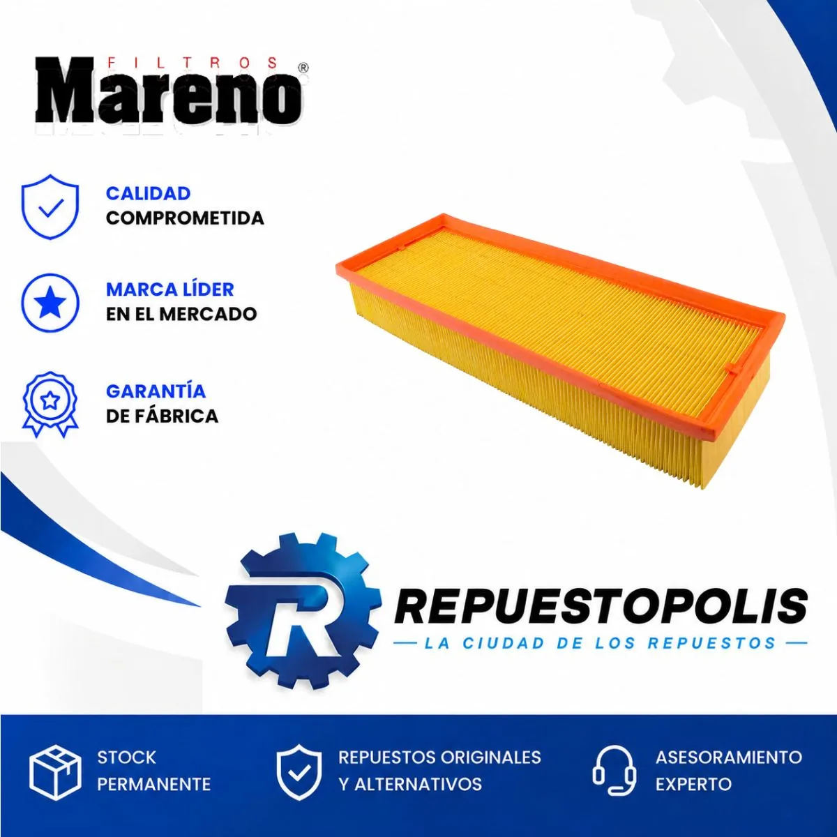 Filtro de aire para Ford Territory 1.5 Mot - MARENO