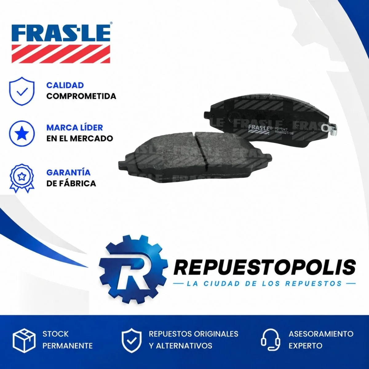 Pastillas de freno para Chevrolet Cobalt 1.3 Cdti Z13D, Chevrolet Cobalt 1.8 8V Bk, Chevrolet Cobalt 1.8 8V At Bk y Chevrolet Cobalt 1.8 8V Mt Bk y 5 más - FRASLE