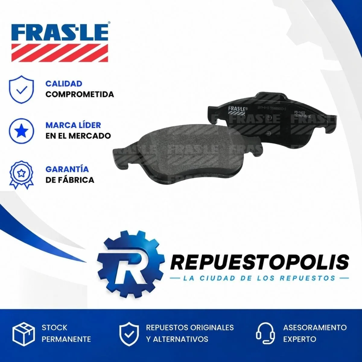 Pastillas de freno para Renault Captur 1.6 16V Cvt H4M, Renault Captur 1.6 16V Mt H4M, Renault Captur 2.0 16V F4R y Renault Duster 2.0 16V F4R y 8 más - FRASLE