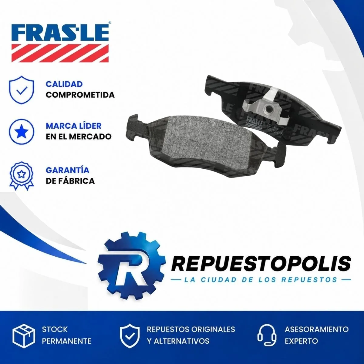 Pastillas de freno Delantera para Fiat Argo 1.3 8V 1.3 Fire Fly, Fiat Palio 1.6 16V Etorque, Fiat Fiorino 1.4 8V Evo y Fiat Mobi 1.0 8V Fire y 5 más - FRASLE