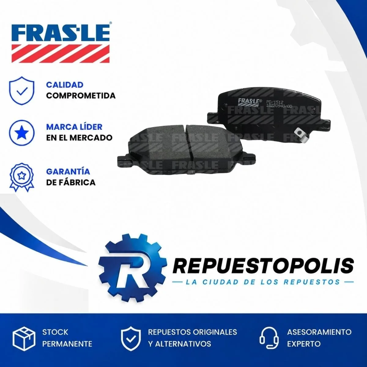 Pastillas de freno Delantera para Fiat 500 1.4 Pop Mt 1.6 16V Fire, Fiat 500 1.4 Cross At 1.6 16V Fire y Fiat Toro 1.8 16V E-Torq Evo At y 6 más - FRASLE