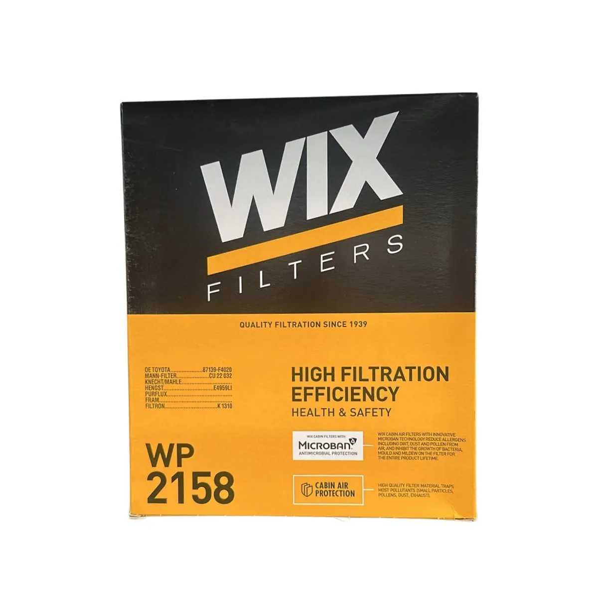 Filtro de Habitáculo para Toyota Hilux y Corolla