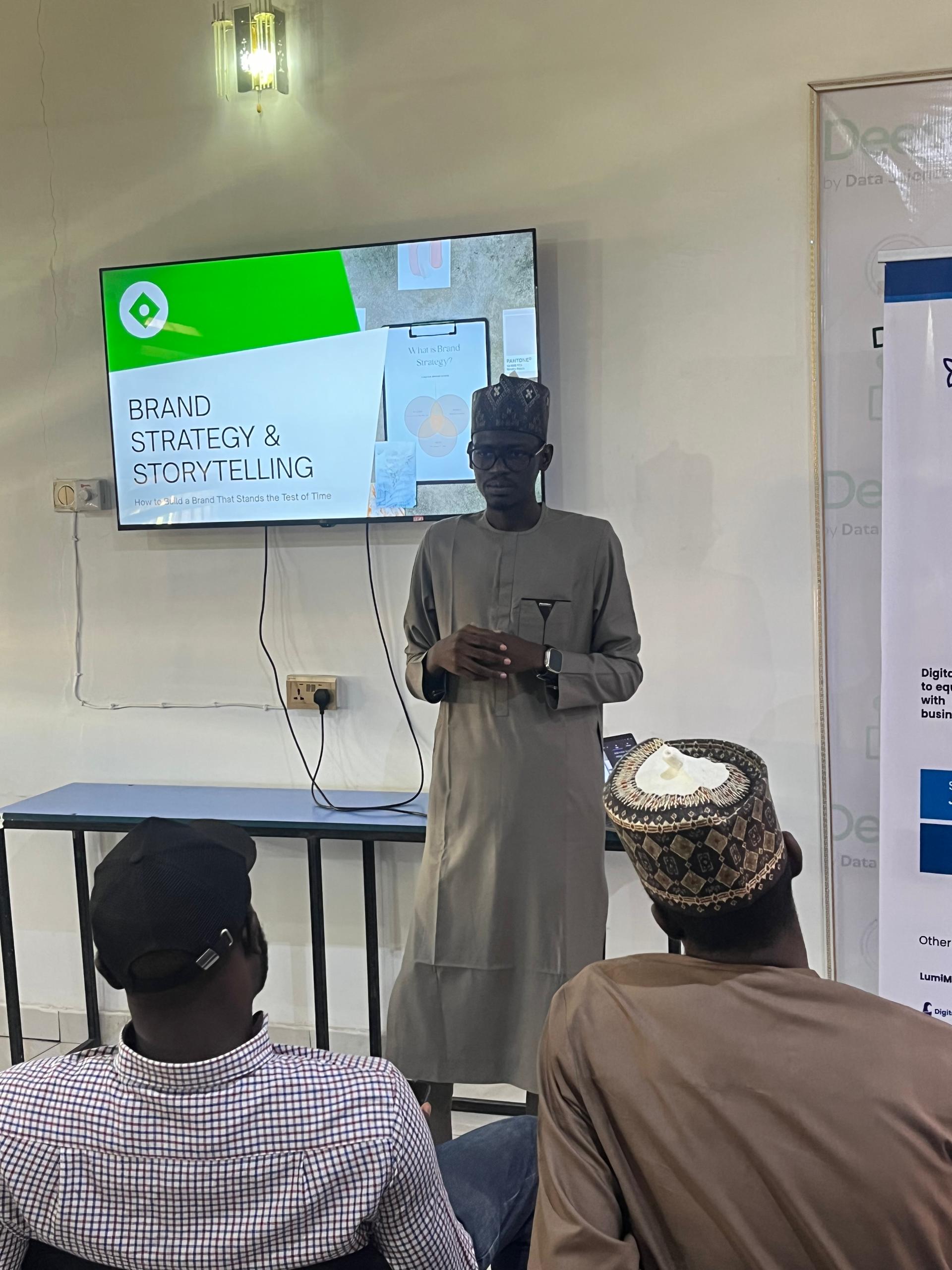 Yusuf Haruna with programme participants