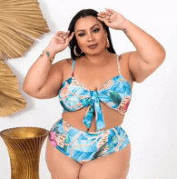Biquini Plus Size Cintura Alta