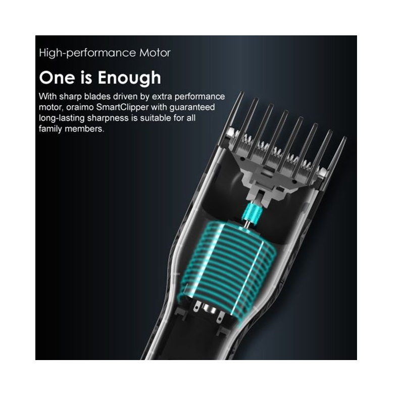 oraimo-cordless-hair-smart-clipper-with-4-guided-combs-black-280g-1686834829