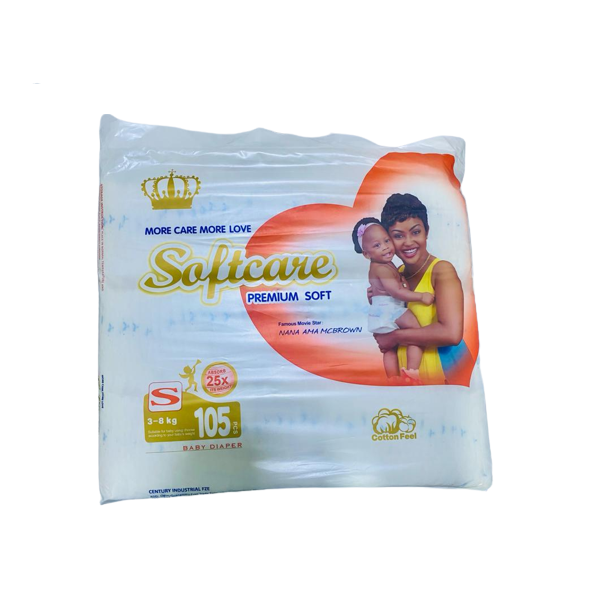 softcare-premium-baby-diaper-mini-jumbo-2-s-105pcs-3-8kg-1736323138