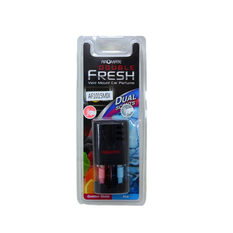 aromate-double-fresh-vent-mount-car-perfume-golden-state-ice-50ml-1704721483