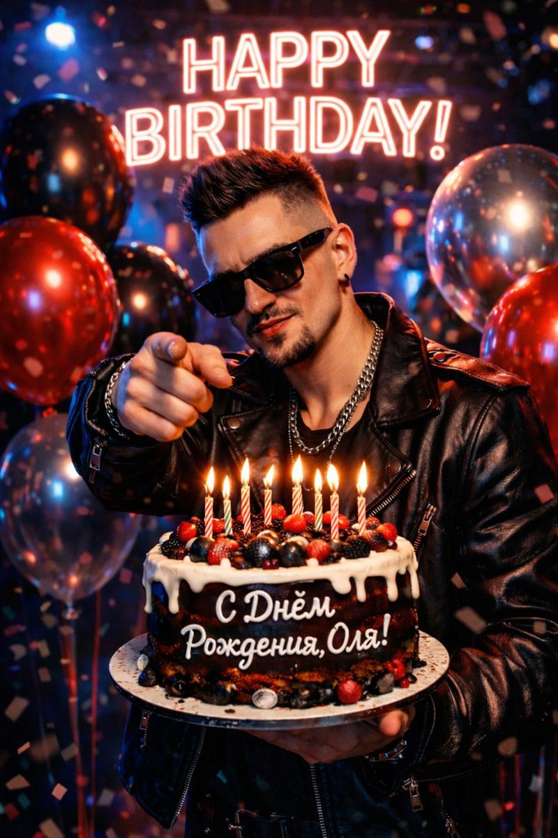 С днем рождения, Оля