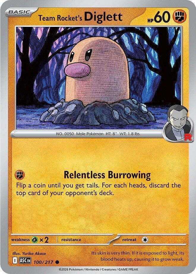 Team Rocket's Diglett (Energy Symbol Pattern)