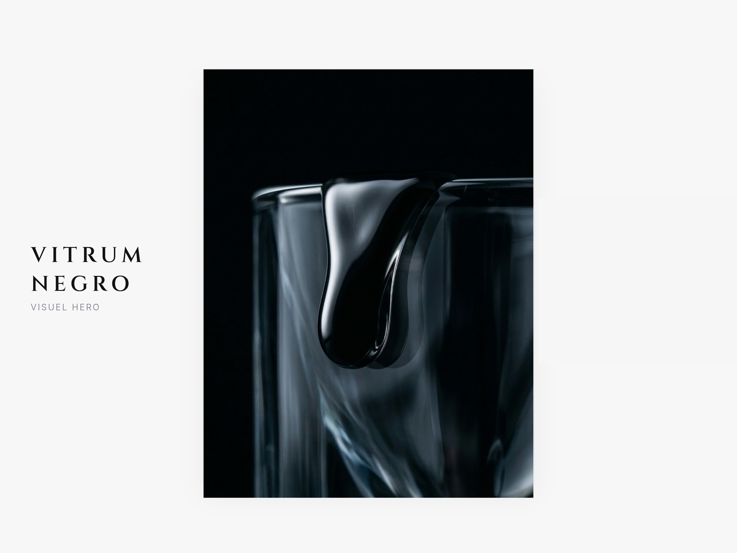 Vitrum Negro — Visuel Hero