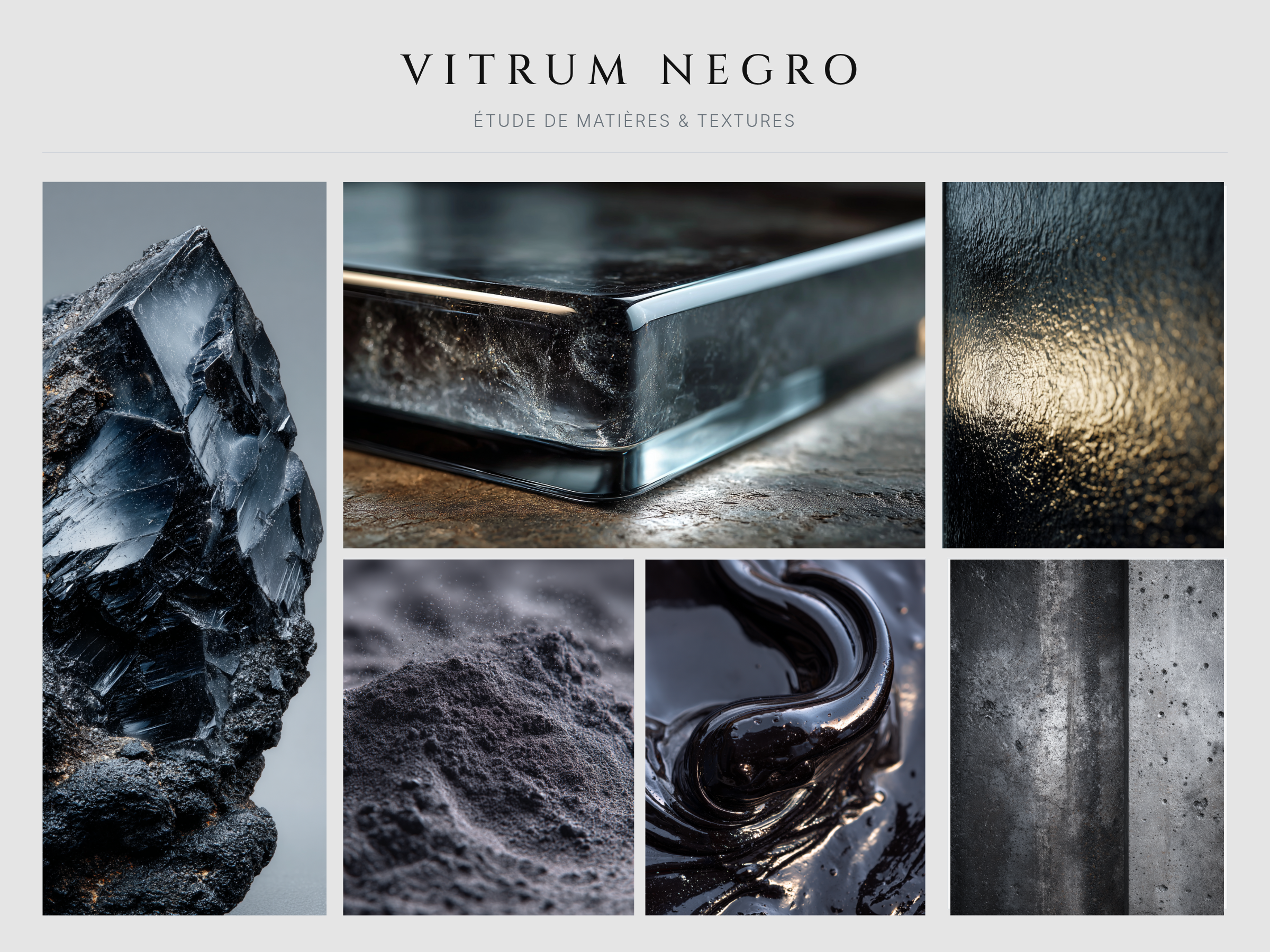 Vitrum Negro — Moodboard