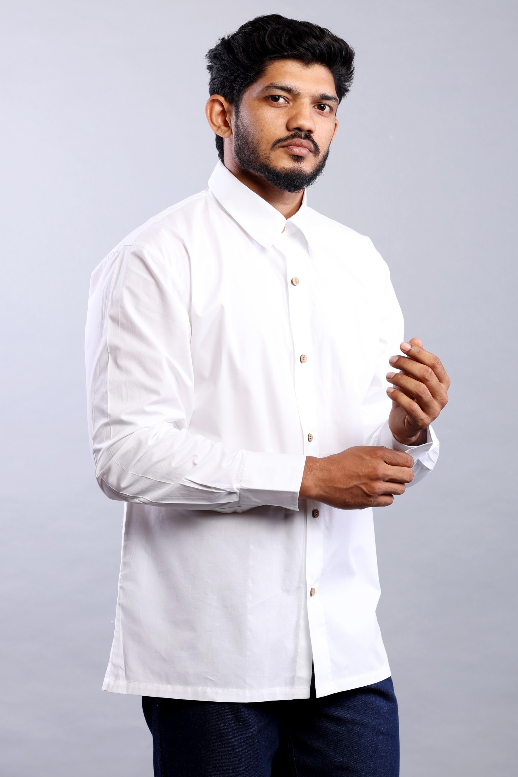 BotaniCotton Crisp White Poplin Shirt