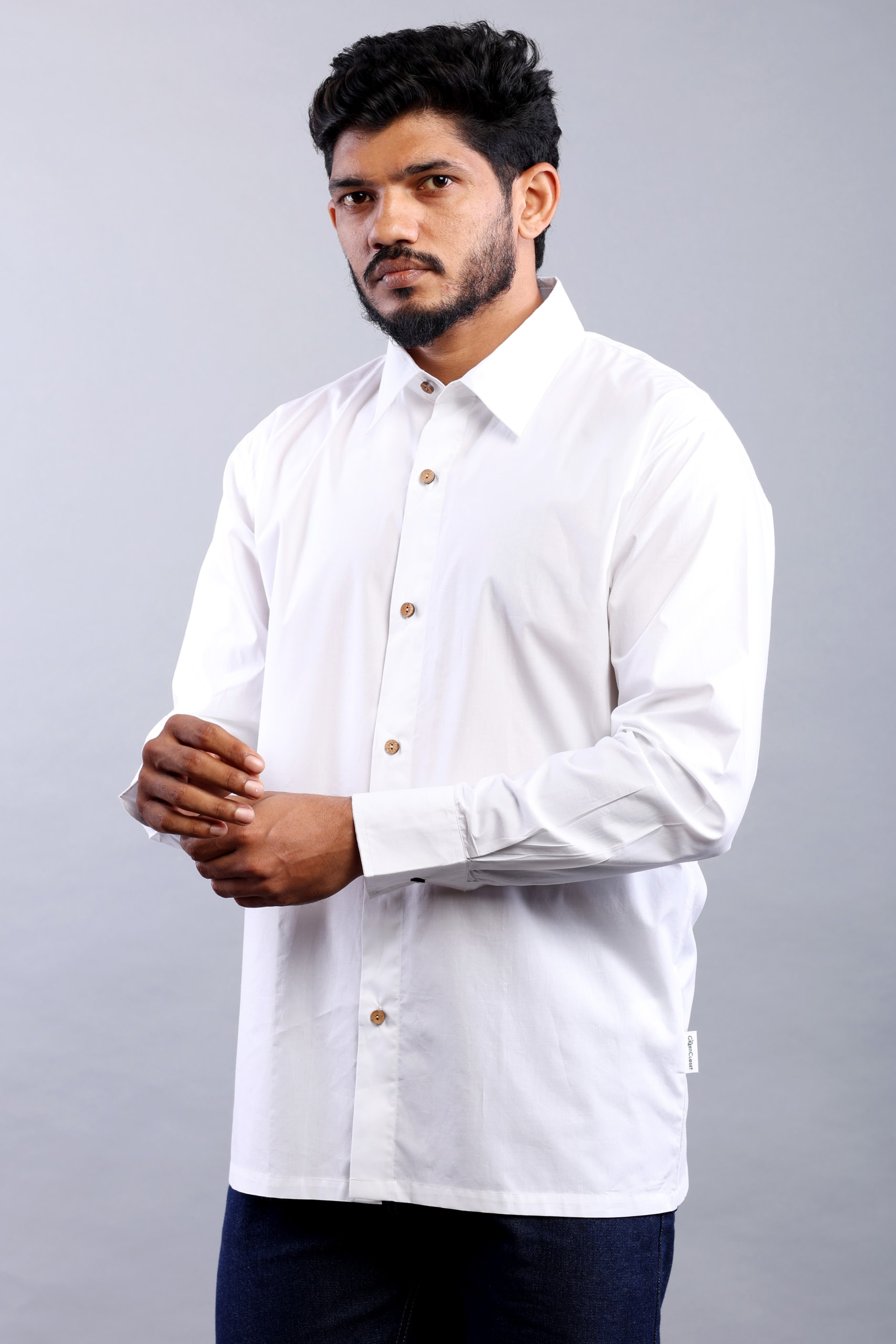 BotaniCotton Crisp White Poplin Shirt - Image 8