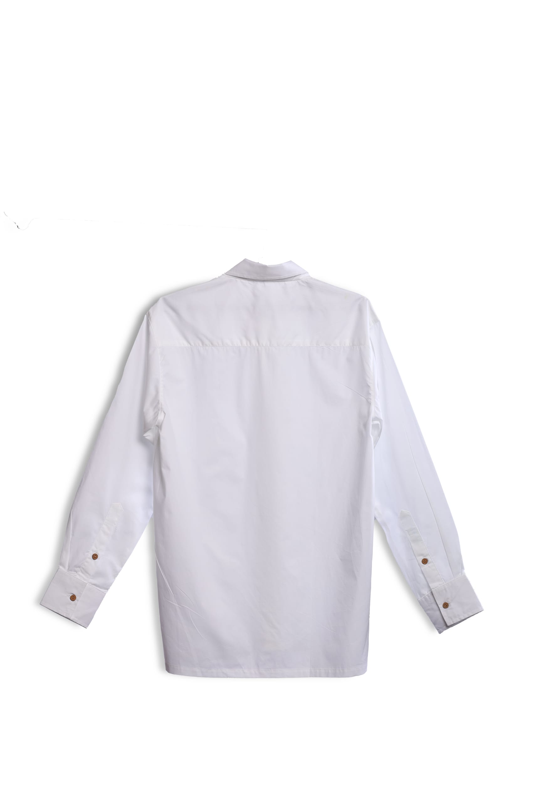 BotaniCotton Crisp White Poplin Shirt - Image 4