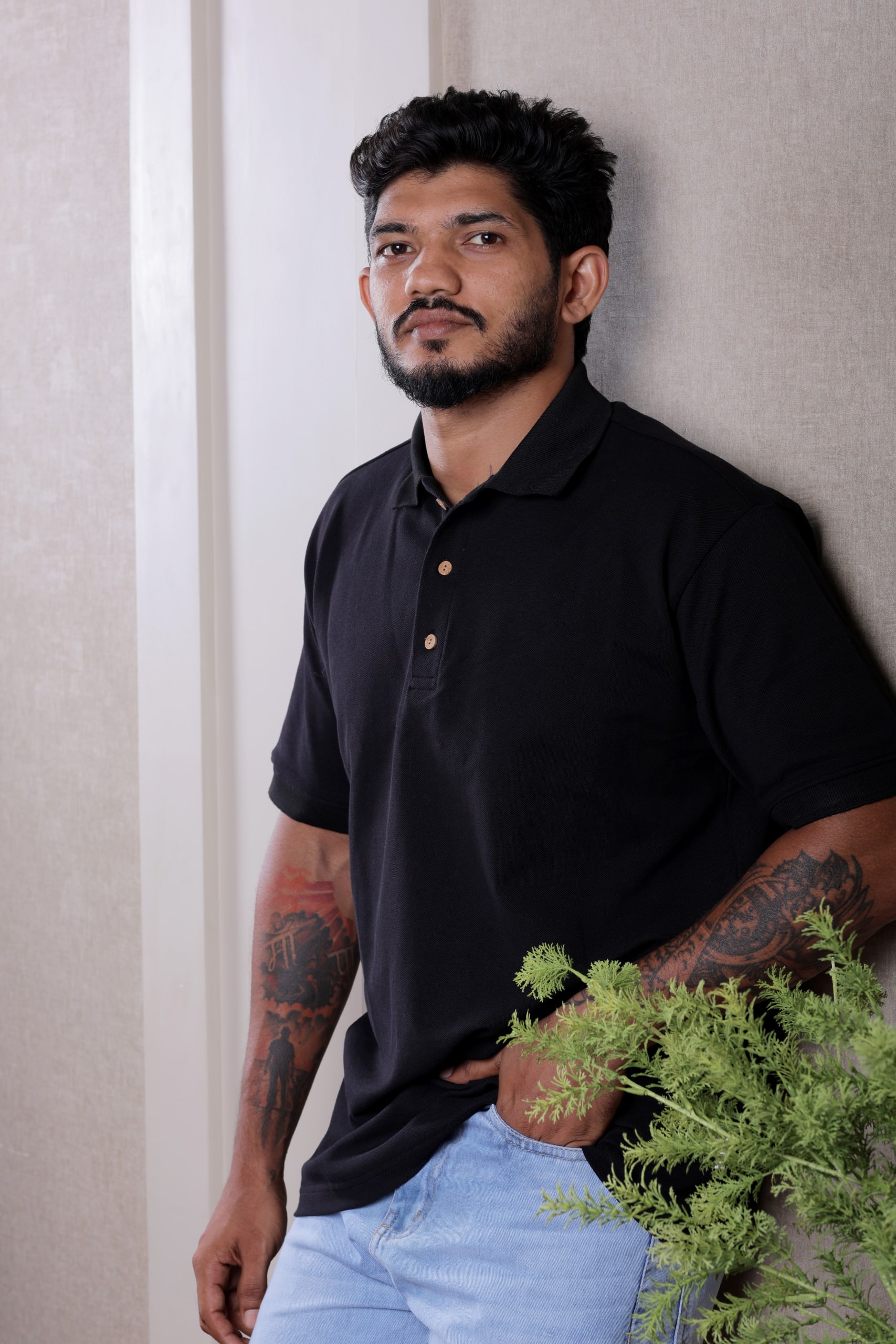 Pique Pure Classic Black Polo T-shirt - Image 9