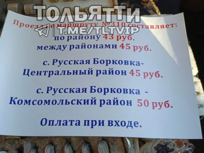 В Тольятти возбудили дело после повышения стоимости проезда в маршрутках