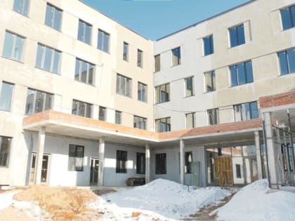 Строительство новой детской поликлиники в Октябрьском районе Самары завершили на 50%