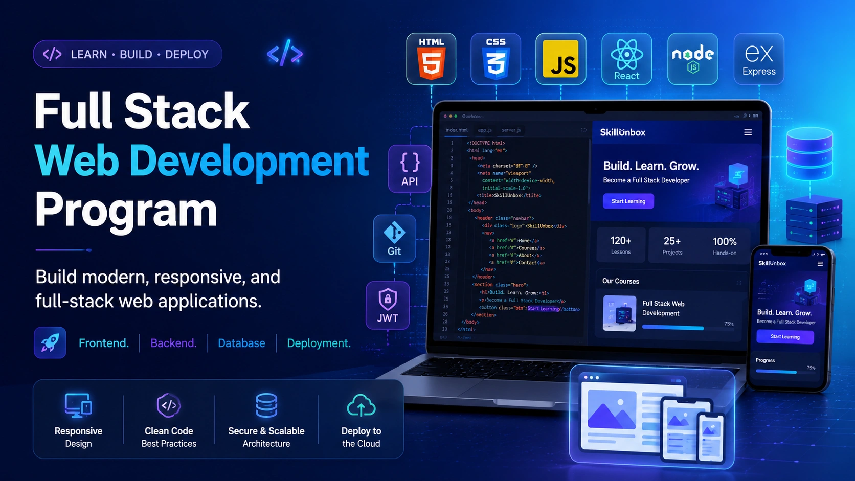 Full Stack Web Development Program course cover