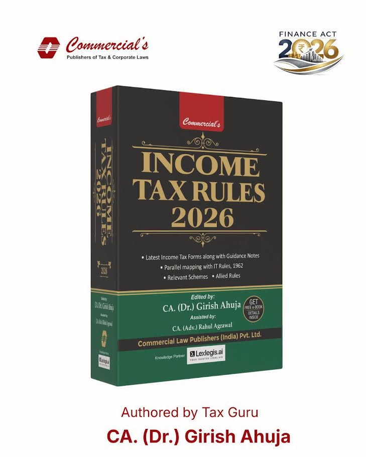 Commercial's Income Tax Rules, 2026