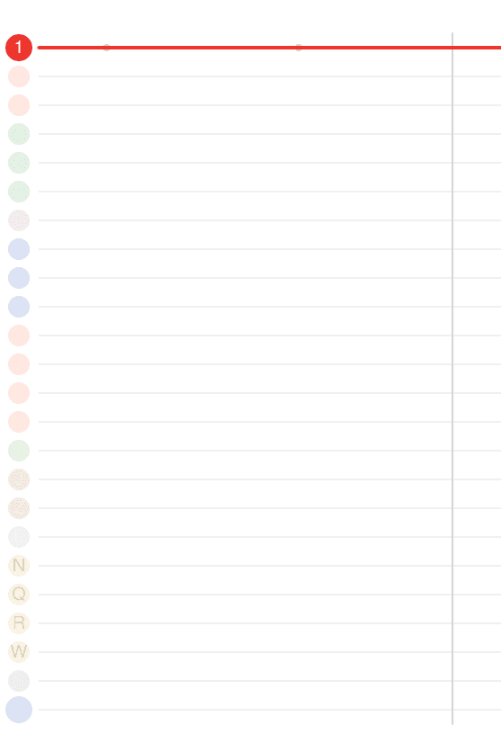 Train Jazz in its music-sheet view with the red 1 line highlighted across the top stave.