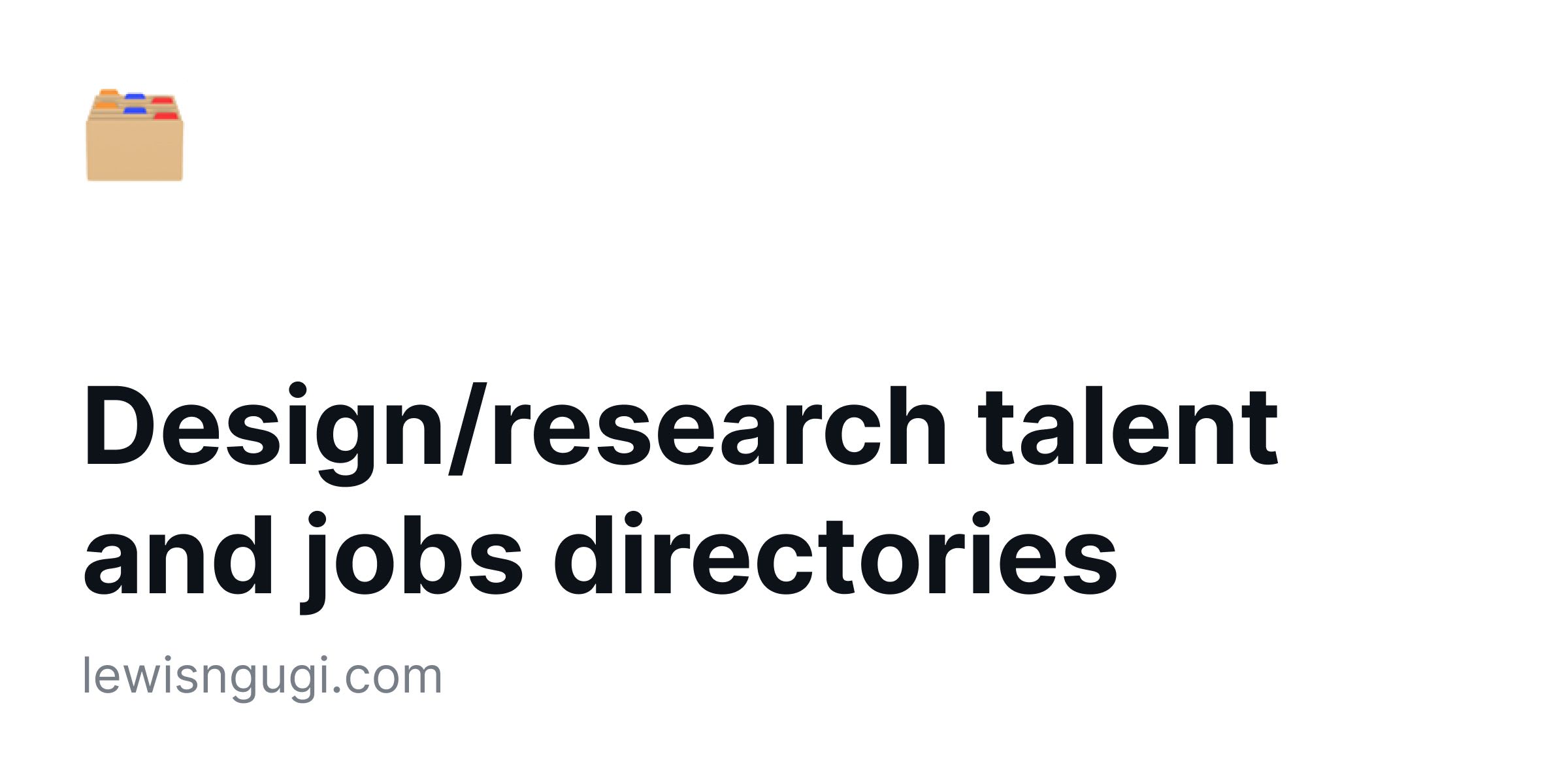 Talent Directory