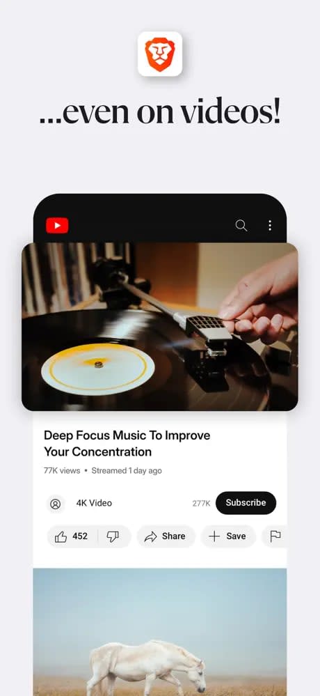 Brave Browser - Block ads on videos